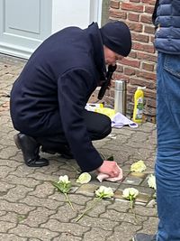 stolpersteine 09-11-2024 Joachim Stoll Reinigung